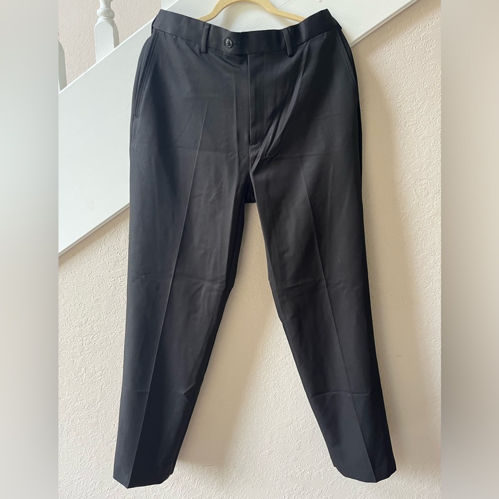 Black Pleated Slacks